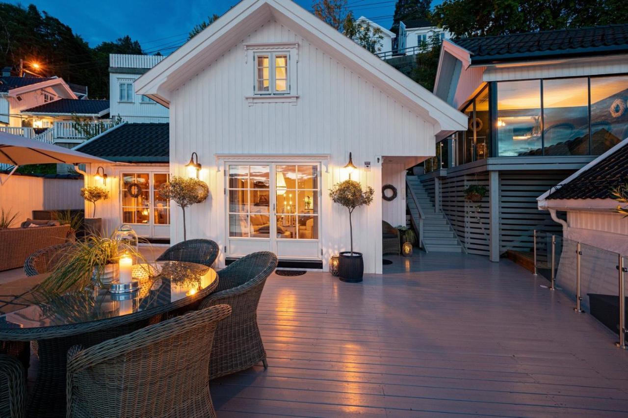 Luxurious Boathouse With Private Dock In The Best Location In Arendal Ngoại thất bức ảnh